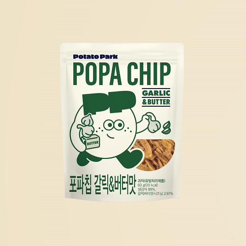 [감자유원지] 포파칩 갈릭&amp;버터맛 60g